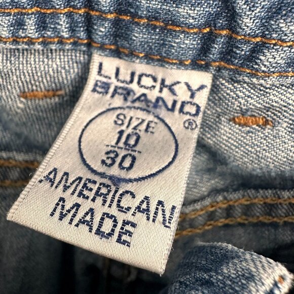 Lucky Brand Dungarees USA Size 10 Women's Boot Cut Jeans 31'' Inseam 100 Cotton - Picture 4 of 12